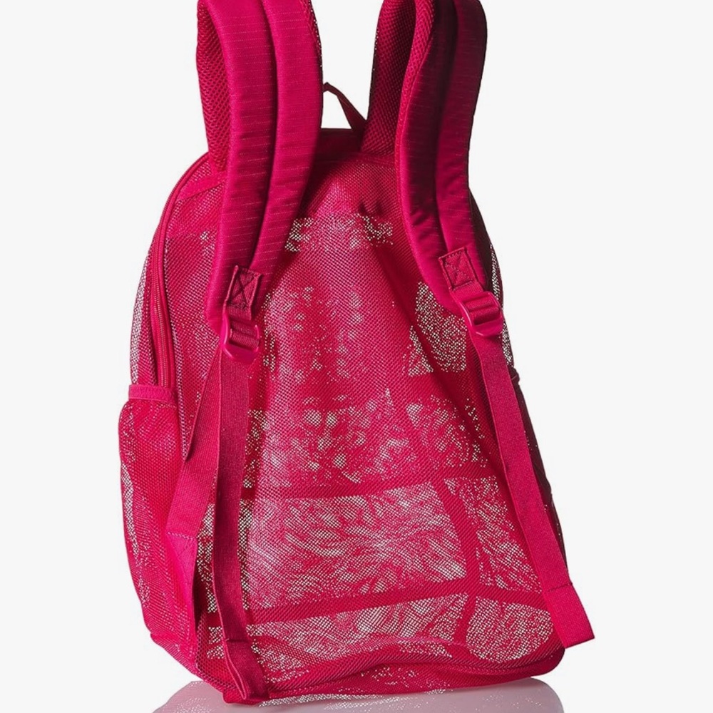 Nike Pink Athletic mesh Backpack with Adjustable Straps - Picture 2 of 3